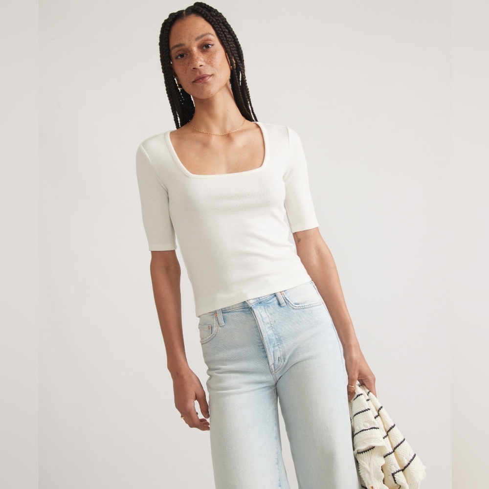 Lexi Rib Square Neck Top